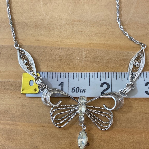 **Sold** Vintage by Espo Flex silver rhinestone dragonfly - Picture 11 of 16